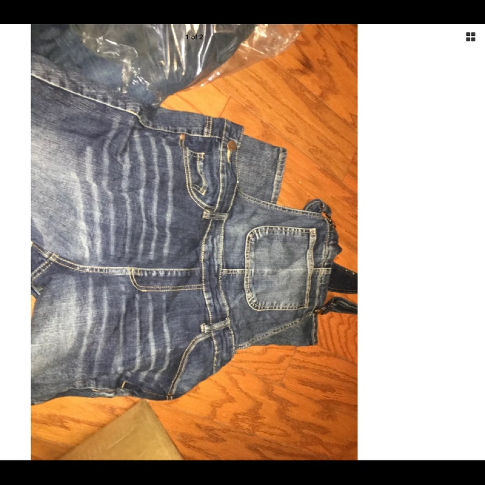 Dollhouse denim overalls size 16